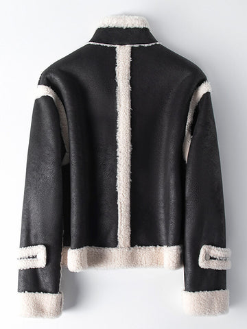 Airchics manteau aviateur boutonnage avec poches femme mode